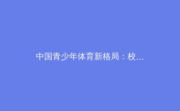 中国青少年体育新格局：校园联赛崛起与体教融合的深度变革 - 2