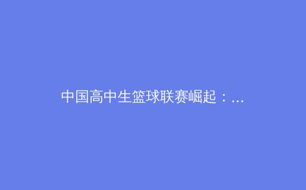 中国高中生篮球联赛崛起：青春风暴席卷体坛，未来之星崭露头角